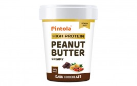 Pintola High Protein Peanut Butter Creamy Dark Chocolate  Jar  510 grams
